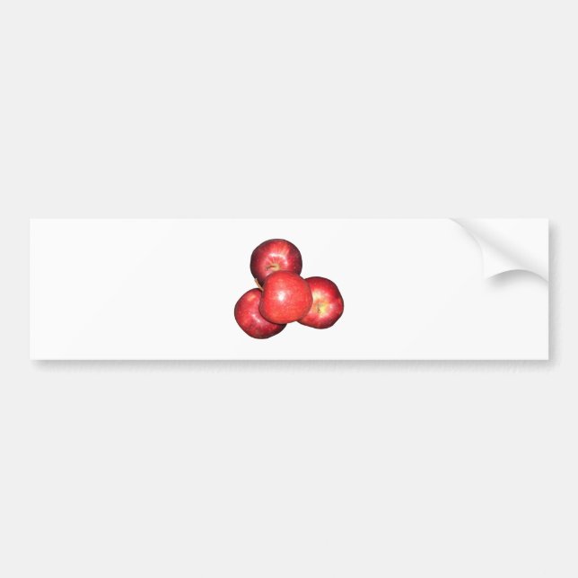 Red Apple Bumper Sticker (Front)