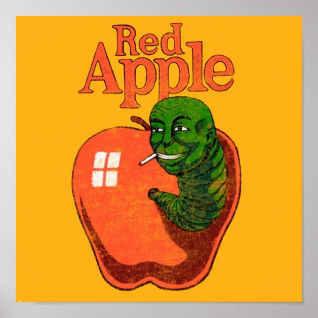 red apple cigarettes Brand from Tarantinos movies Poster (Front)