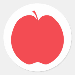 Red Apple. Classic Round Sticker