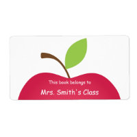 Red Apple Classroom Book Plate