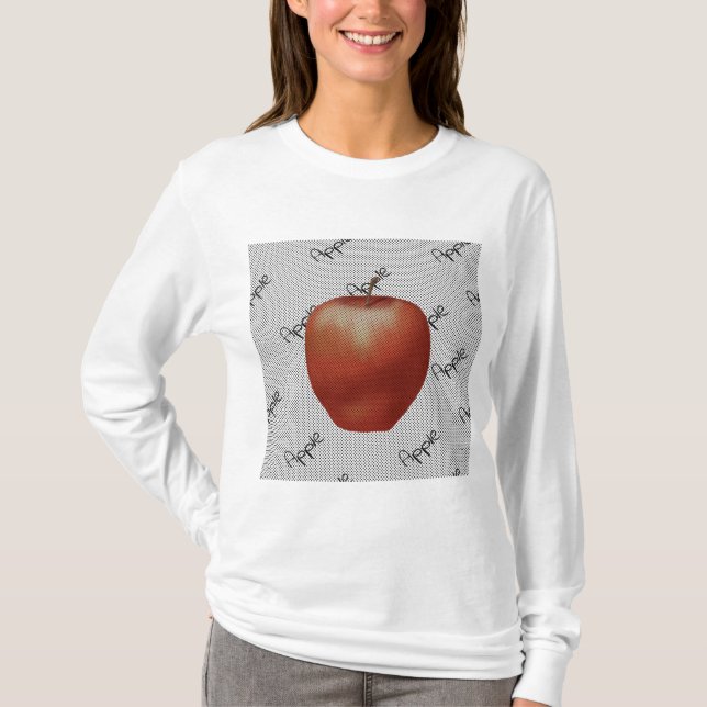 Red Apple comic style T-Shirt (Front)