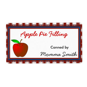 Red Apple Custom Canning Labels