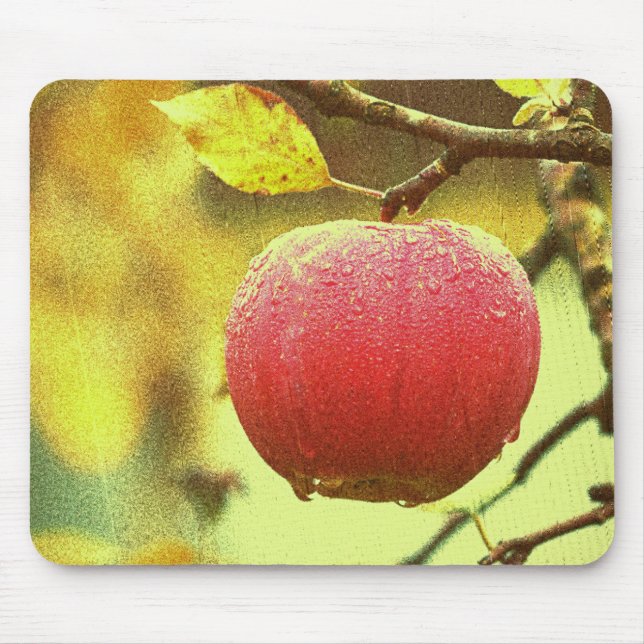 "Red Apple" Cute Photo. Buy Now Mouse Pad (Front)