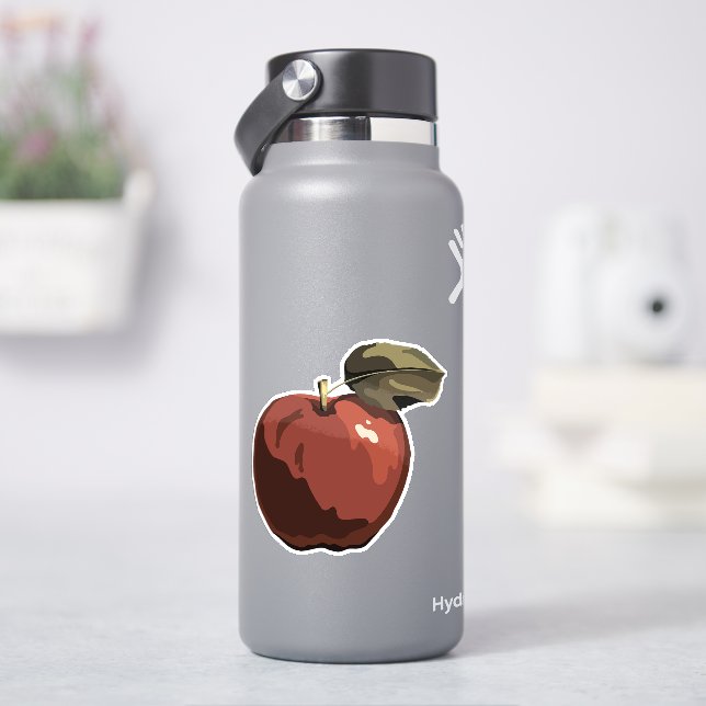 Red  apple illustration (HydroFlask)