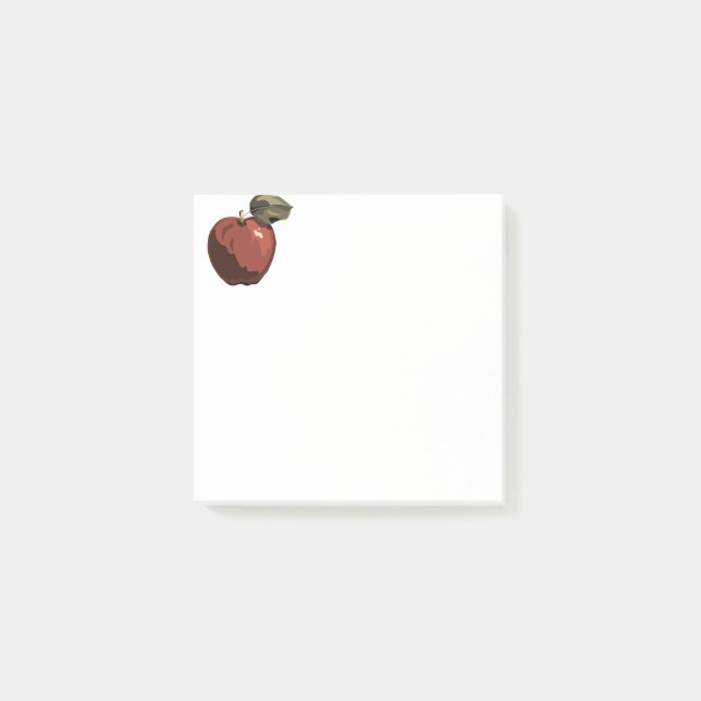 Red  apple illustration post-it notes (Front)