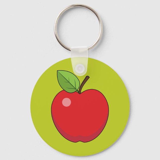 Red Apple Key Ring (Front)