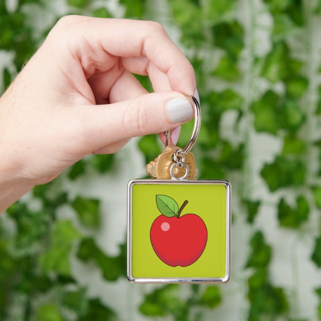 Red Apple Key Ring (Hand)
