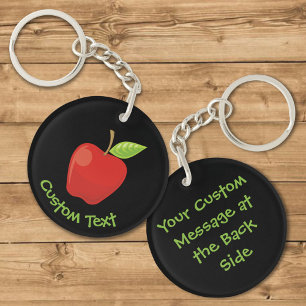 Red Apple Keychain