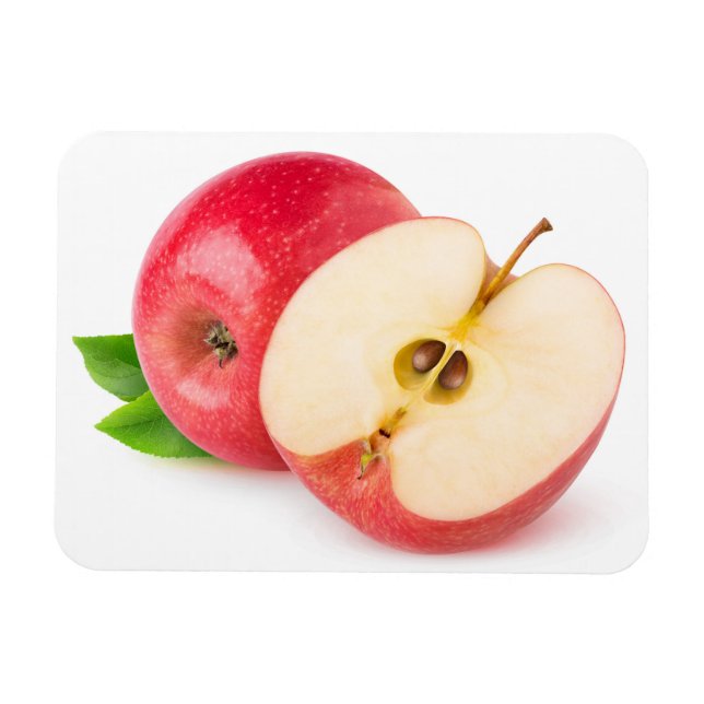 Red apple magnet (Horizontal)