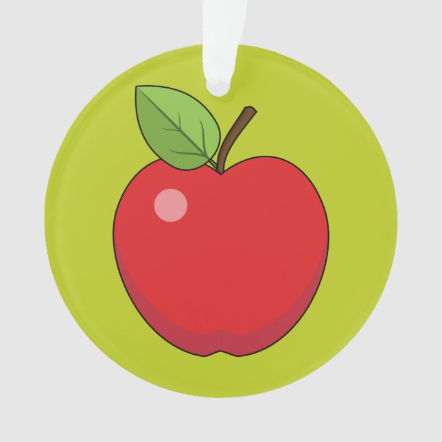 Red Apple Ornament (Front)