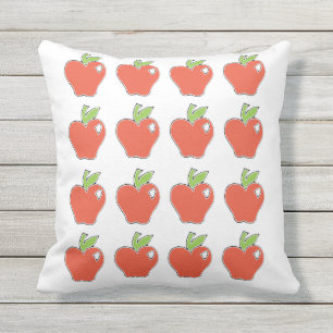 Red Apple Pattern Outdoor Cushion