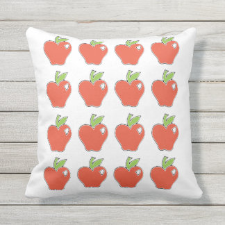 Red Apple Pattern Outdoor Cushion