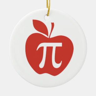 Red Apple Pie Ceramic Tree Decoration