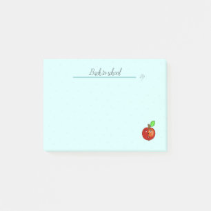 Red apple post-it notes