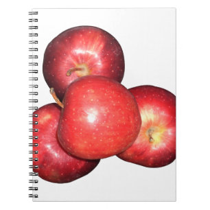 Red Apple Spiral Notebook