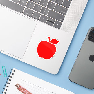 Red apple stickers 
