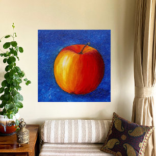 Red Apple - Still Life Painting Canvas Print
