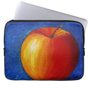 Red Apple - Still Life Painting Canvas Print Laptop Sleeve