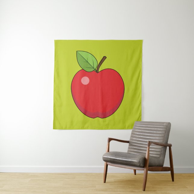 Red Apple Tapestry (In Situ)