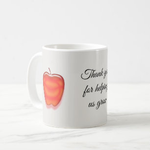 Red Apple Teacher Appreciation Thank You Keepsake Coffee Mug