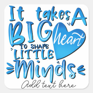 red apple Teacher thank you retirement Nursery Tot Square Sticker