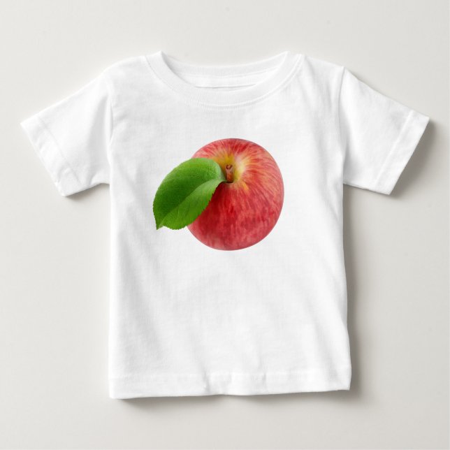 Red apple top view (Front)