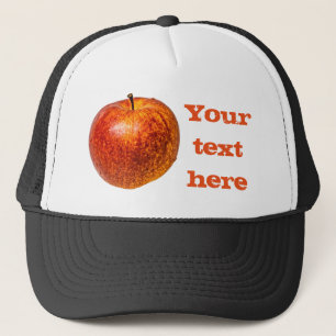 Red apple trucker hat