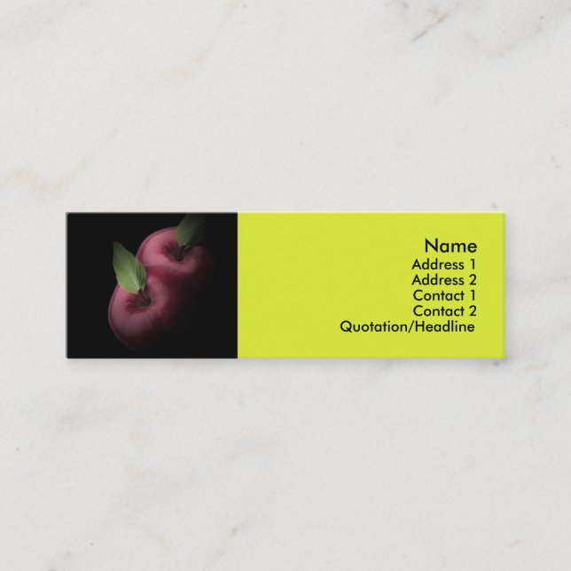 Red Apples Business Card (Front)