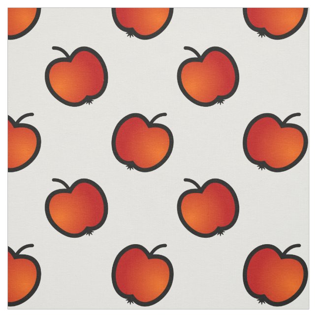 red apples choose your background colour pattern fabric (Swatch)