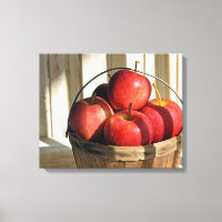 Red Apples in Bushel Basket