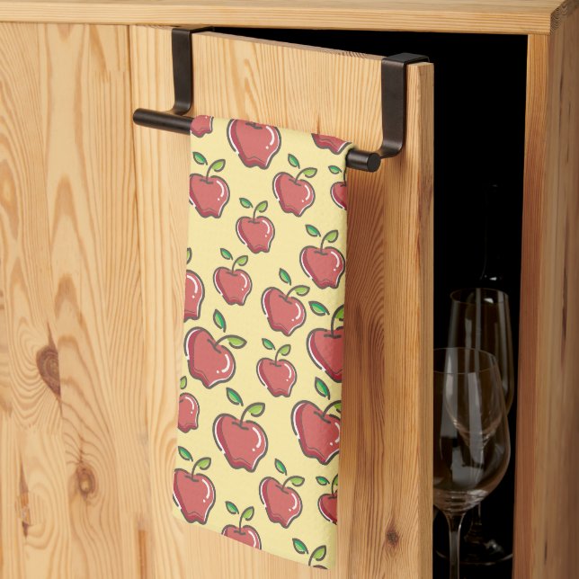 Red Apples Kitchen Towel (Thirds Fold)