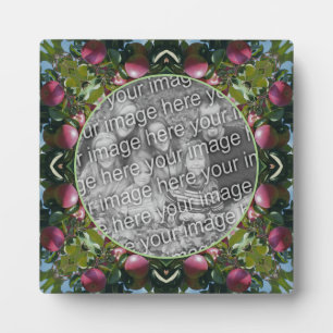 Red Apples Nature Art Add Your Own Photo Plaque