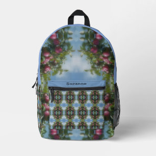 Red Apples On Tree Painting Personalised Printed Backpack