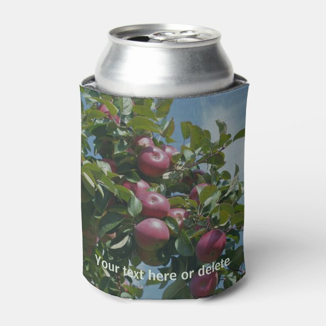 Red Apples Ready For Picking Personalised  Can Cooler (Can Front)