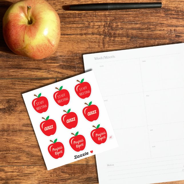 Red Apples Teacher Planner Sticker Pack (Creator Uploaded)