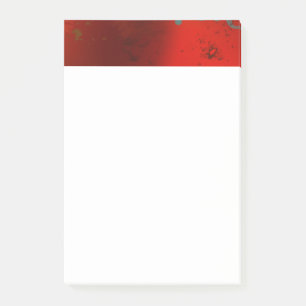 Red, Aqua & Gold Grunge Digital Abstract Art Post-it Notes