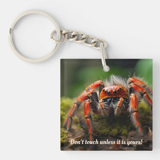 🕷️ Red Arachnid Marvel  Key Ring (Front)