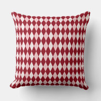 Red Argyle Crimson Pink Small Diamond Shape