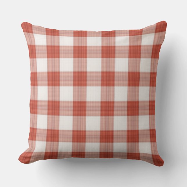 Red Argyle Pillow (Front)