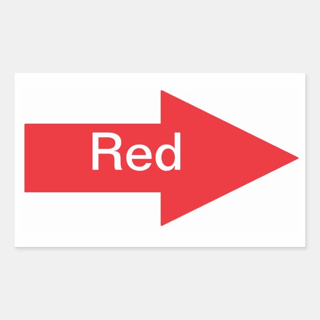 Red Arrow Sticker (Front)