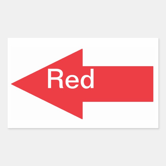 Red Arrow Sticker (Front)