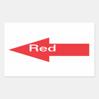 Red Arrow Sticker
