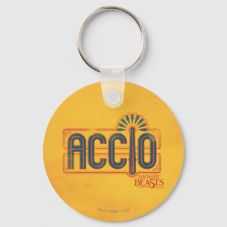 Red Art Deco ACCIO™ Spell Graphic Key Ring