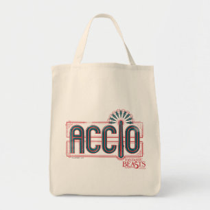 Red Art Deco Accio Spell Graphic Tote Bag