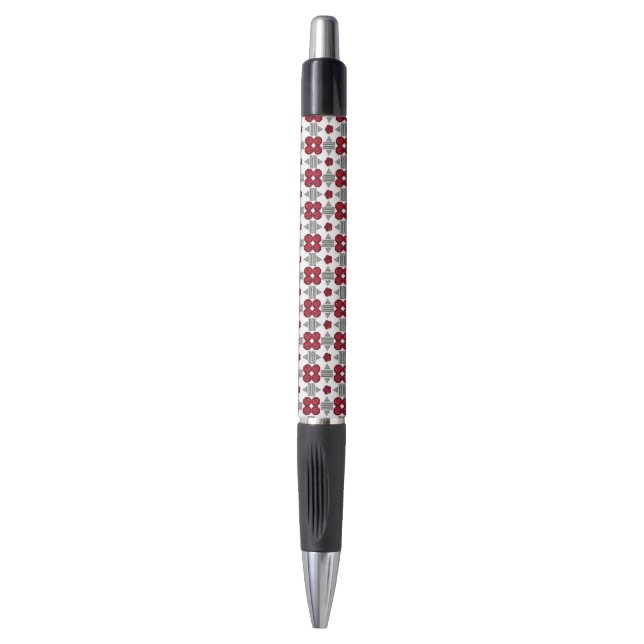 Red Art Deco Pattern (Front Vertical)