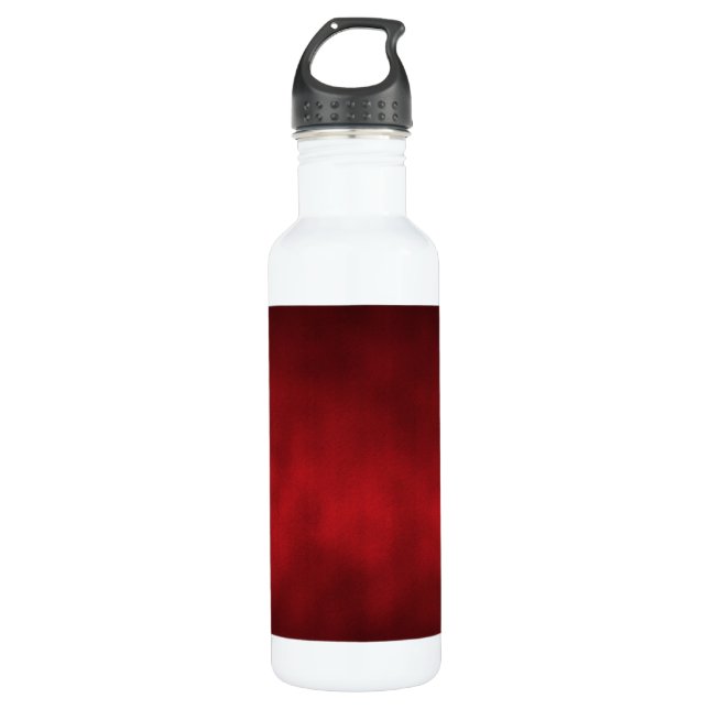Red Artsy Gothic Ombre 710 Ml Water Bottle (Front)