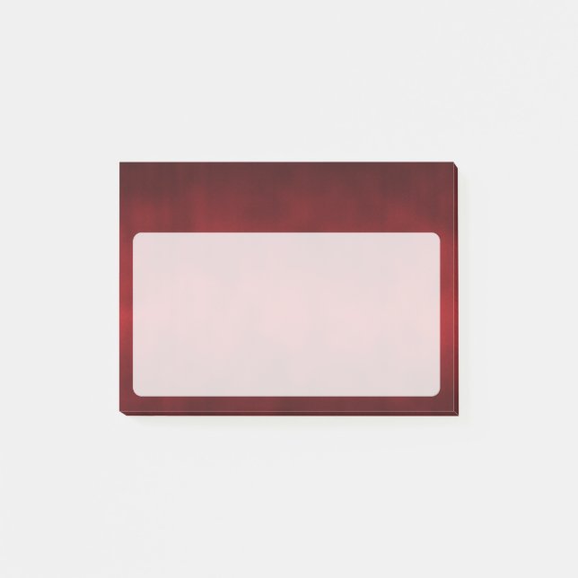 Red Artsy Gothic Ombre Post-it Notes (Front)