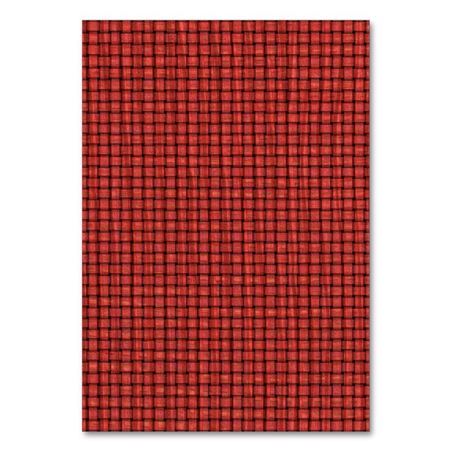 Red as an Adjective, Custom Reading Flashcards Table Number (Front)