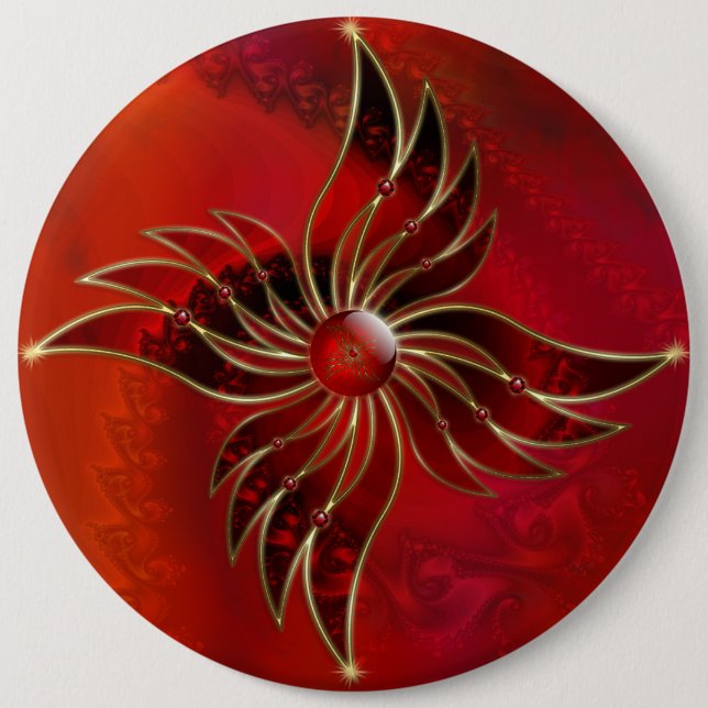 Red As the Flame Button (Front)