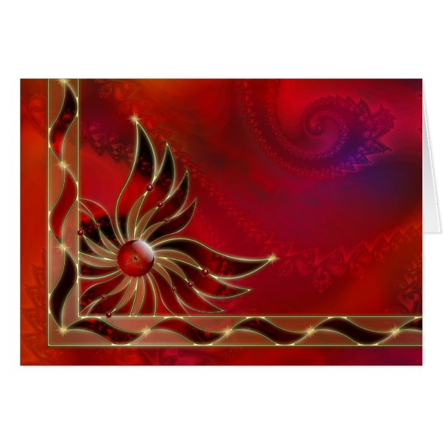 Red As the Flame Card (Front Horizontal)